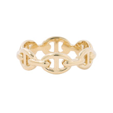 Load image into Gallery viewer, HERMES Chaine d'Ancre Anchene Ring Size PM/53/#13 18K Yellow Gold
