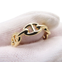 Load image into Gallery viewer, HERMES Chaine d'Ancre Anchene Ring Size PM/53/#13 18K Yellow Gold
