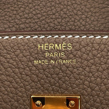 将图像加载到图库查看器中，HERMES Birkin Etoupe Togo Leather Size 25

