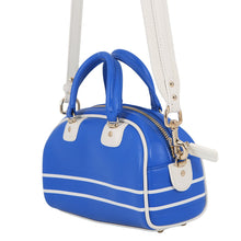 将图像加载到图库查看器中，Dior Vibe Bowling Bag Blue Leather Size micro

