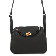 Load image into Gallery viewer, HERMES Lindy Black Taurillon Clemence Size Mini
