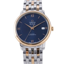 将图像加载到图库查看器中，OMEGA De Ville Prestige Co-Axial Chronometer W36.8mm Stainless Steel K18PG blue Dial424.20.37.20.03.002

