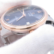 将图像加载到图库查看器中，OMEGA De Ville Prestige Co-Axial Chronometer W36.8mm Stainless Steel K18PG blue Dial424.20.37.20.03.002
