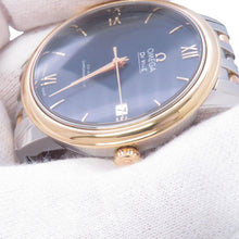 Load image into Gallery viewer, OMEGA De Ville Prestige Co-Axial Chronometer W36.8mm Stainless Steel K18YG blue Dial424.20.37.20.03.001
