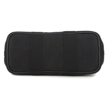 将图像加载到图库查看器中，HERMES Valparaiso Black Toile Chevrons Leather Size PM
