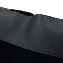 将图像加载到图库查看器中，HERMES Valparaiso Black Toile Chevrons Leather Size PM
