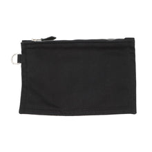 Load image into Gallery viewer, HERMES Valparaiso Black Toile Chevrons Leather Size PM
