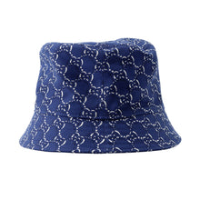 Load image into Gallery viewer, GUCCI GG Canvas bucket hat Size L Blue817427 Cotton100%
