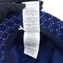 Load image into Gallery viewer, GUCCI GG Canvas bucket hat Size L Blue817427 Cotton100%
