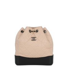 Load image into Gallery viewer, CHANEL Gabrielle de CHANEL Backpack BeigeBlackA94485 Aged Calf Leather Size Small
