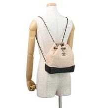 Load image into Gallery viewer, CHANEL Gabrielle de CHANEL Backpack BeigeBlackA94485 Aged Calf Leather Size Small
