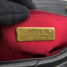 Load image into Gallery viewer, CHANEL CHANEL19 CHANEL19 Matelasse Shoulder Bag BlackAS1160 Shiny Lambskin
