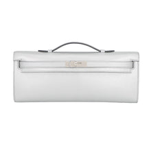 Load image into Gallery viewer, HERMES Kelly cut Argent Chevre Shamqila
