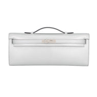 HERMES Kelly cut Argent Chevre Shamqila