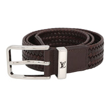 Load image into Gallery viewer, LOUIS VUITTON Belt/Pont Neuf Braided MarronM0372 Leather
