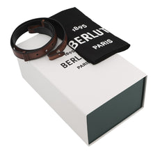 Load image into Gallery viewer, Berluti Calligraphy Jules Gulliver 2-Way Handbag Brown Leather

