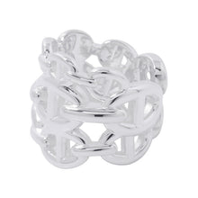将图像加载到图库查看器中，HERMES Chaine d'Ancre Anchene Ring Size GM/50/#10 SV925
