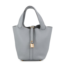 将图像加载到图库查看器中，HERMES Picotin Lock Green Pantan Taurillon Clemence Size PM
