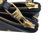 Load image into Gallery viewer, LOUIS VUITTON Pochette Double Zip NoirM80787 Bicolor Monogram Empreinte Leather
