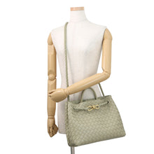 将图像加载到图库查看器中，Bottega Veneta Andiamo Handbag Travertine766016VCPP12943 Lambskin Size Medium

