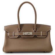 HERMES ShoulderBirkin Etoupe Evercolor Size 29