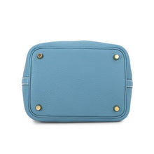 Load image into Gallery viewer, HERMES Picotin Lock New Blue Jean Taurillon Clemence Size PM
