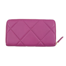 Load image into Gallery viewer, CHANEL 19 Small zip wallet PurpleAP0948 Lambskin
