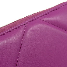 Load image into Gallery viewer, CHANEL 19 Small zip wallet PurpleAP0948 Lambskin
