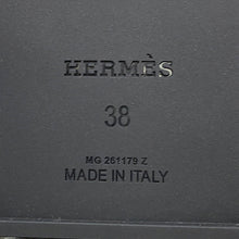 Load image into Gallery viewer, HERMES Mykonos Sandals Black Rubber Size 38
