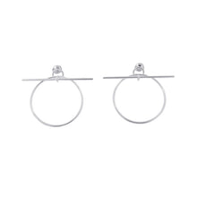 将图像加载到图库查看器中，HERMES Echappee Loop Earrings Size MM SV925
