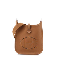 HERMES Evelyne Long Gold Taurillon Clemence Size TPM