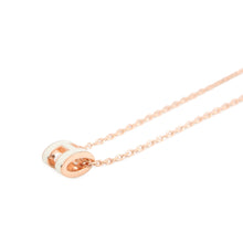 将图像加载到图库查看器中，HERMES Pop Ash Necklace Size Mini White Lacquer Gold Plated
