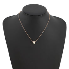 将图像加载到图库查看器中，HERMES Pop Ash Necklace Size Mini White Lacquer Gold Plated
