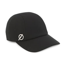 Load image into Gallery viewer, HERMES Cap Manon Glennan Size 58 Black Rayon96% Polyurethane4%

