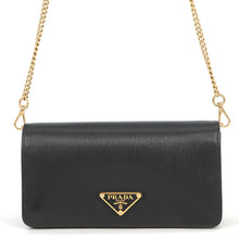 Load image into Gallery viewer, PRADA Vitello Move Chain Wallet Black1BP021_2B6P_F0002 Leather
