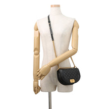 Load image into Gallery viewer, CHANEL Boy Chanel Half Moon Shoulder Bag BlackAS3350 Caviar Leather Size Small
