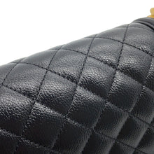 Load image into Gallery viewer, CHANEL Boy Chanel Half Moon Shoulder Bag BlackAS3350 Caviar Leather Size Small
