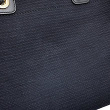 Load image into Gallery viewer, CHANEL Deauville Chain Tote BlackAS3257 Canvas Leather Size Small
