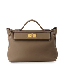 Load image into Gallery viewer, HERMES 24/24 Sac Van Quatre Etoupe Togo Leather Swift Leather Size 29

