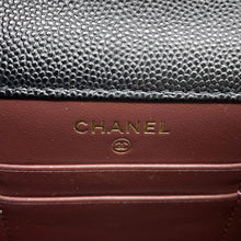 Load image into Gallery viewer, CHANEL Matelasse Shoulder Phone Case BlackAP0249 Caviar Leather
