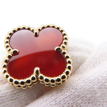 将图像加载到图库查看器中，Van Cleef &amp; Arpels Vintage Alhambra EarringVCARD40400 18K Yellow Gold
