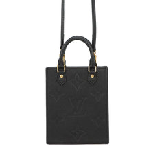 Load image into Gallery viewer, LOUIS VUITTON Petit Sac Plat NoirM80478 Monogram Empreinte Leather
