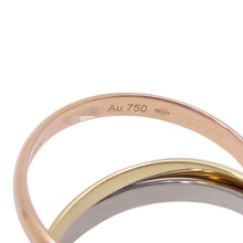 Load image into Gallery viewer, CARTIER Trinity Ring Size Small/60/#20B4235100 K18YG K18PG K18WG
