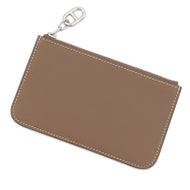 HERMES Zip Ango Coin purse Etoupe Evercolor