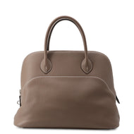 HERMES Bolide Relax Etoupe Taurillon Nobillo Size 35