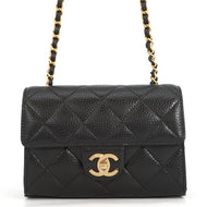 CHANEL Mini Flap Bag BlackAS5981-B22702-94305 Caviar Leather