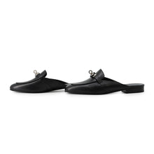 Load image into Gallery viewer, HERMES mule oz Black Leather Size 36
