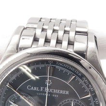 Load image into Gallery viewer, manero flyback W43mm Stainless Steel Blue Green Dial00.10919.08.93.21
