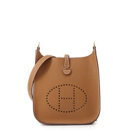 HERMES Evelyne Sellier Gold Epsom Size TPM