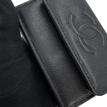 将图像加载到图库查看器中，CHANEL CC Logo Small Flap Wallet BlackAP4655-B20633-94305 Caviar Leather

